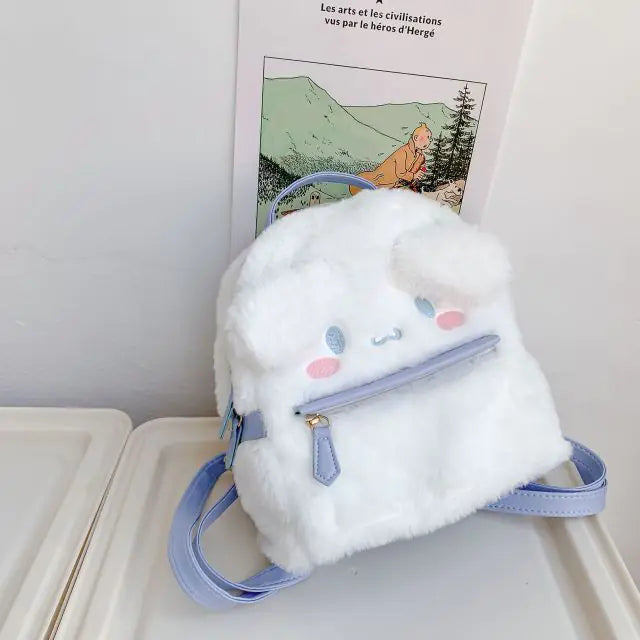 Cotton Plush Furry Backpack