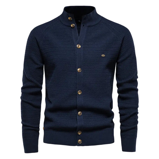 Button Mock Neck Men&