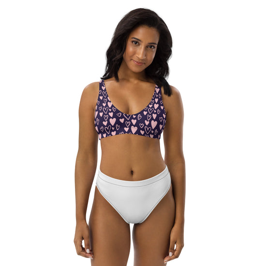 Love Struck high-waisted bikini